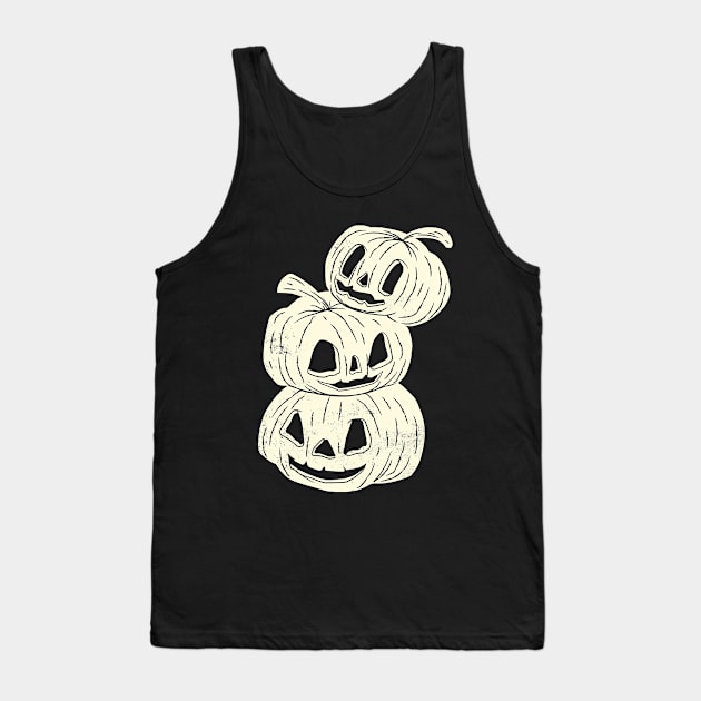 three pumpkin halloween Tank Top by Giraroad